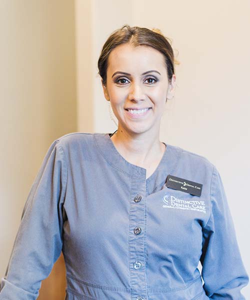 A female patient smiling while receiving sedation dentistry in Prescott, AZ.